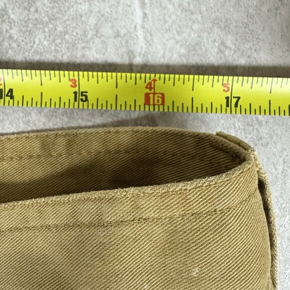 Polo Ralph Lauren Shorts Mens 35 Khaki Cargo Chino 100% Cotton Classic Polo 67 - Picture 8 of 9